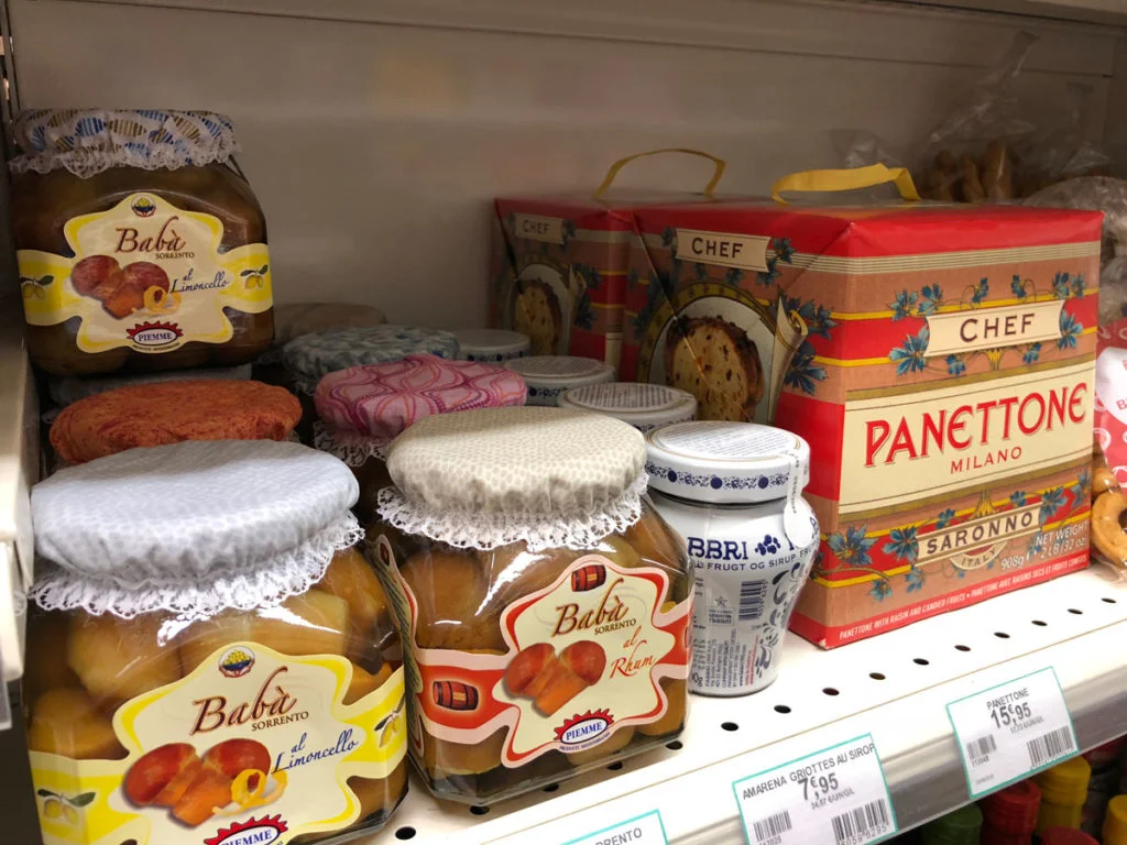 Produits importés d'Italie au Coccimarket Beg Meil